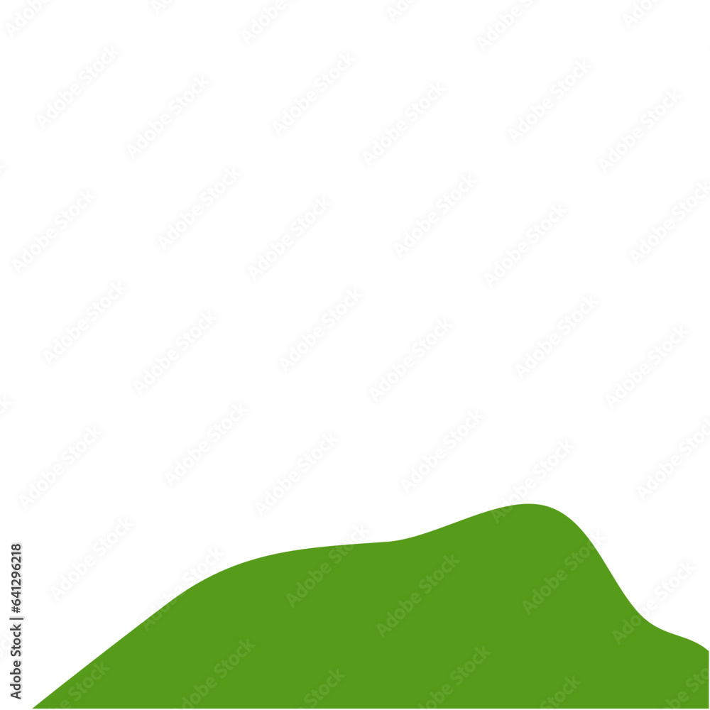 Dark Green Mountain Illustration Dark Green Mountain Illustration