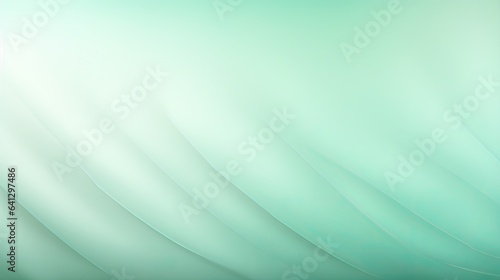 Modern abstract and simple mint green background with fluid wave motion, concept design