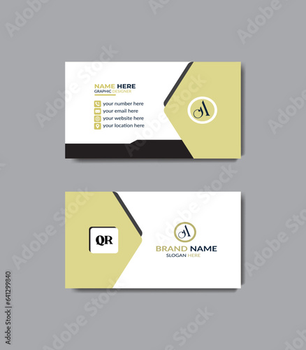 Modern and inventive business card design.