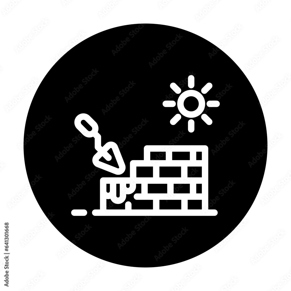 brick wall line icon best for web design brick wall line icon best for web design