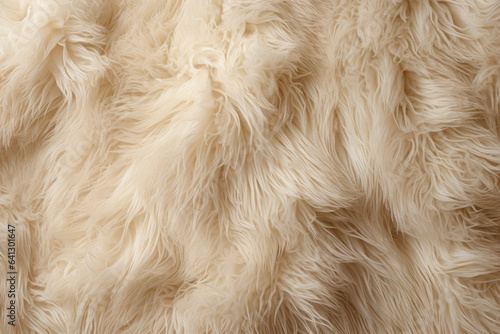 Captivating Close-up: A Macro Shot Revealing the Intricate Texture and Luxurious Softness of Faux Shearling