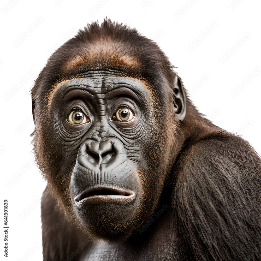 king kong looking isolated on white king kong looking isolated on white