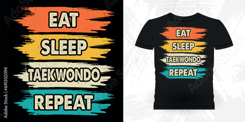 Funny Karate Training Retro Vintage Karate T-shirt Design