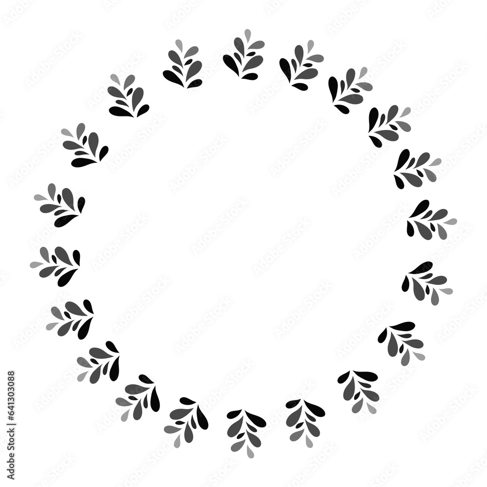 Obraz premium Black circle frame. 