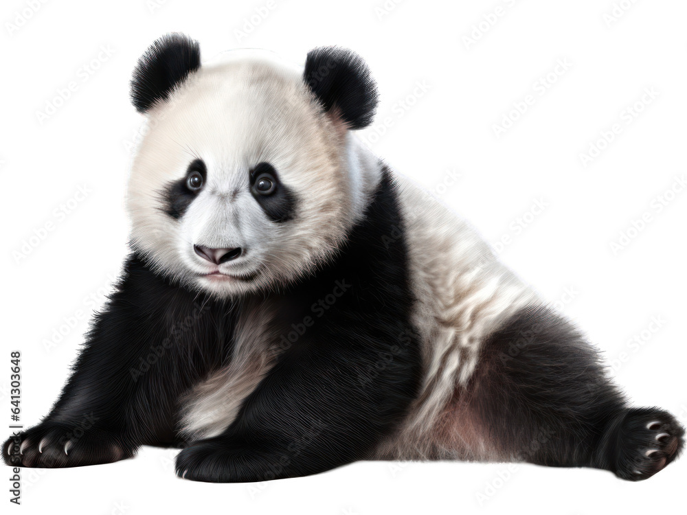 cute panda isolated on transparent background cute panda isolated on transparent background