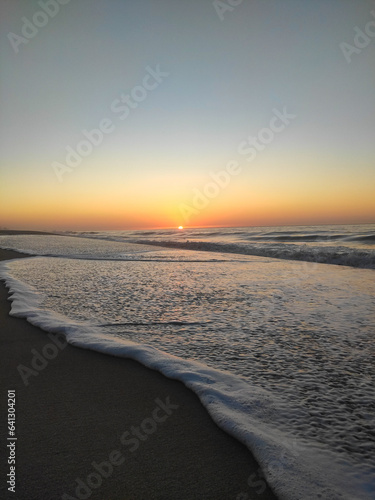 sunset on the beach