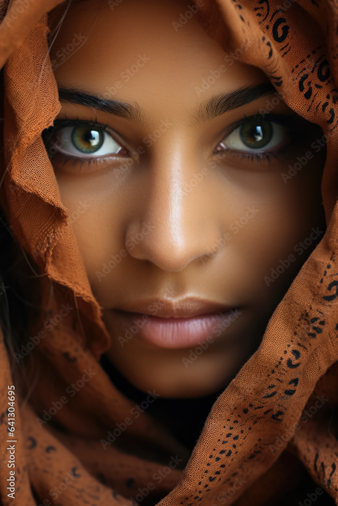 Eyes open wide revealing beautiful brown color Eyes open wide revealing beautiful brown color