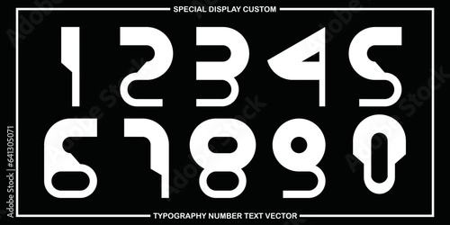 assorted digital custom vector numbers. minimum. Color gradation. Dark. Banner Network. 3d effect. Design. futuristic. Paper cut or effect. Luxury. Premium. (84)