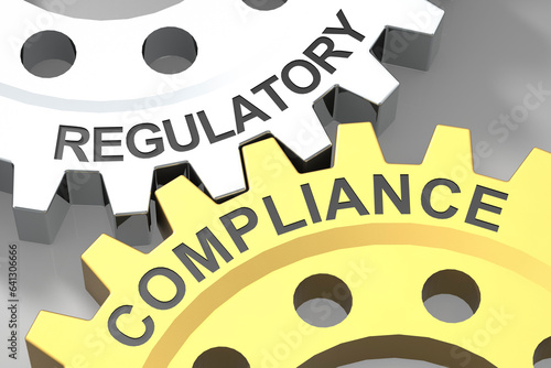 Regulatory compliance word on metal gear