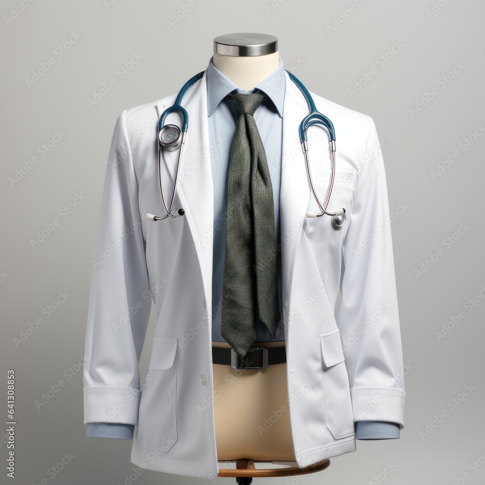 Plain background isolate, doctor uniform, medical and healthcare suit great for inspiration for decoration, healthcare, pharmacy, website, blog, social media, garment, mockup etc. Generative Ai Images Plain background isolate, doctor uniform, medical and healthcare suit great for inspiration for decoration, healthcare, pharmacy, website, blog, social media, garment, mockup etc. Generative Ai Images