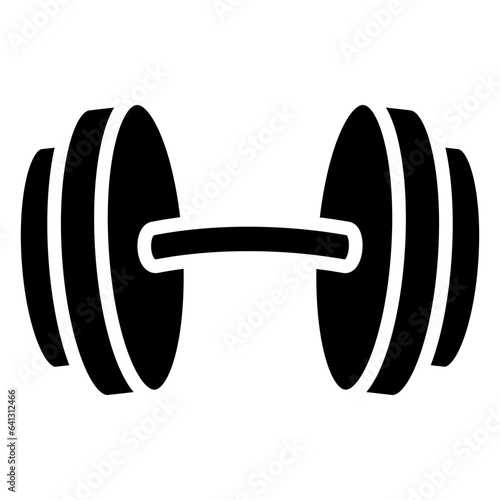 Dumbbells icon often used in design, websites, or applications, banner, flyer to convey specific concepts related to gym and fitness.