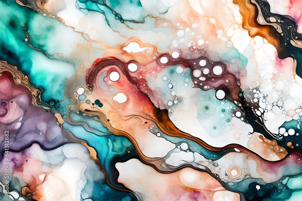 abstract watercolor background generated by AI technology