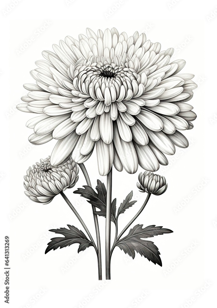 Fototapeta premium Beautiful delicate watercolor painting of field flowers on white background. Generative Ai