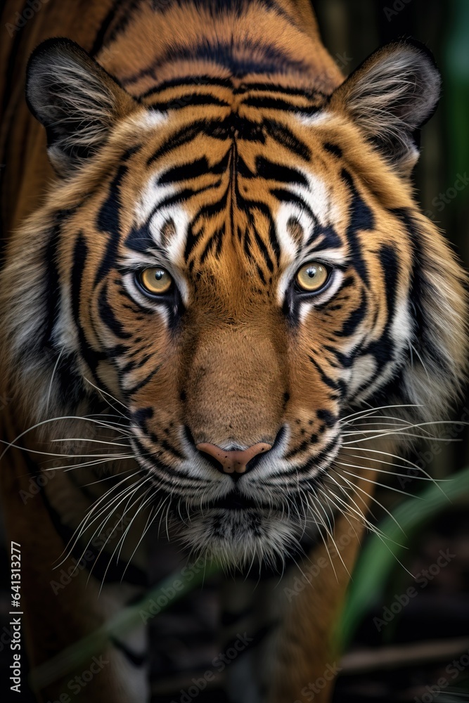Amazing Close up of a Tiger looking at Camera. Amazing Close up of a Tiger looking at Camera.