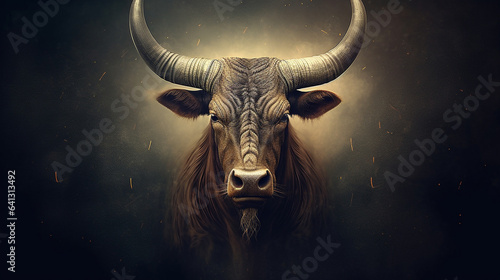Bull Cow HD photographic image wallpaper