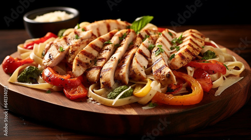 grilled meat with vegetables HD photographic image wallpaper