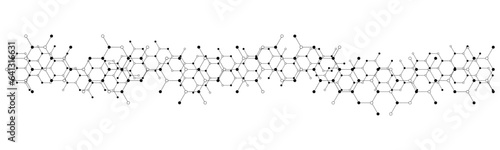 Structure molecule and communication icon. Connected lines with dots. Design for medical, technology, chemistry, science background.