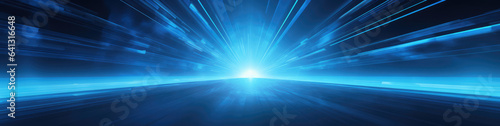 Abstract blue light large format banner