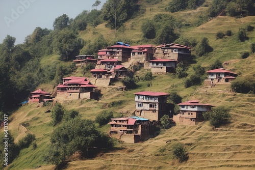 view of the mountains in the villageview of the mountains in the villagebeautiful view of the mountains photo