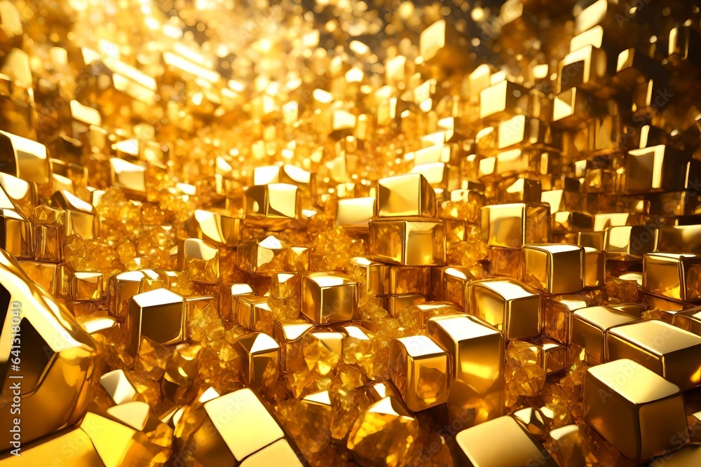 golden background with lights generated by AI technology golden background with lights generated by AI technology