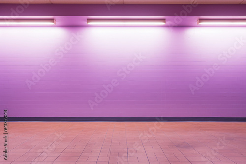 Inner blank wall with pink backlighting © Kepler