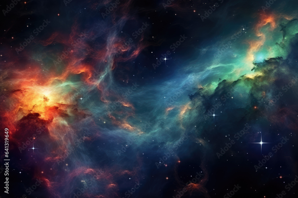 Nebulae in deep space Nebulae in deep space