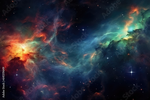 Nebulae in deep space 