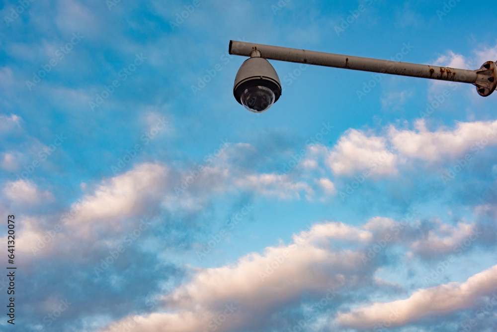 Fototapeta premium Sky, clouds, and beautiful street probes