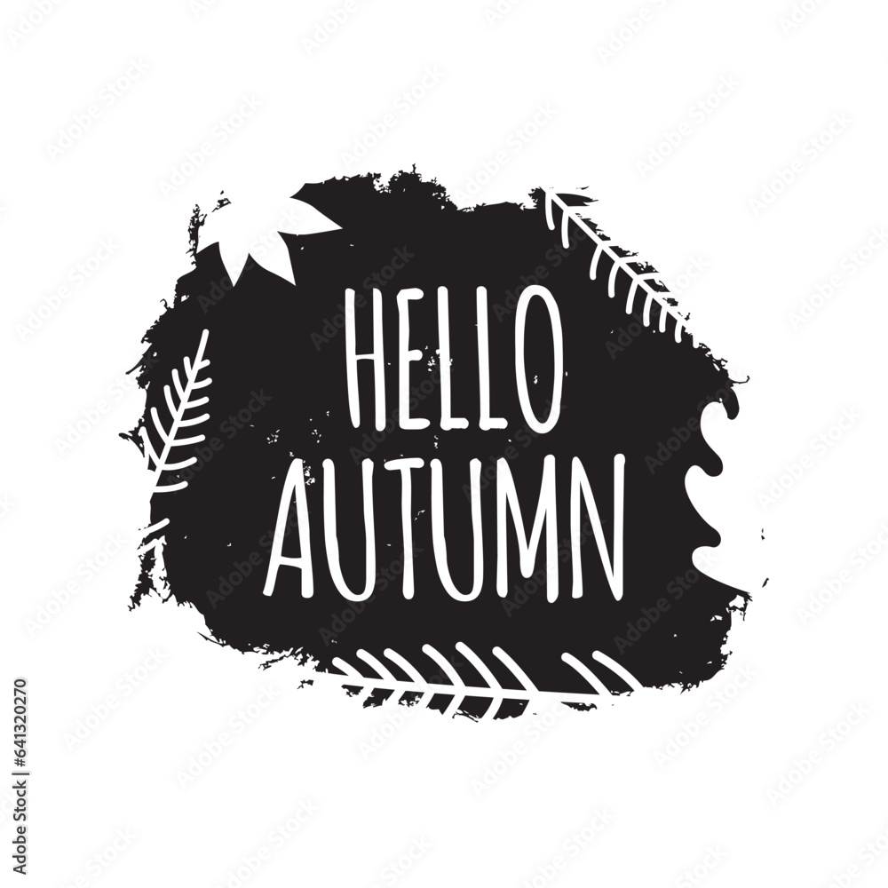 Autumn Style Grunge Banners. Hello Autumn Background, Vector illustration. Concept autumn advertising for your designs