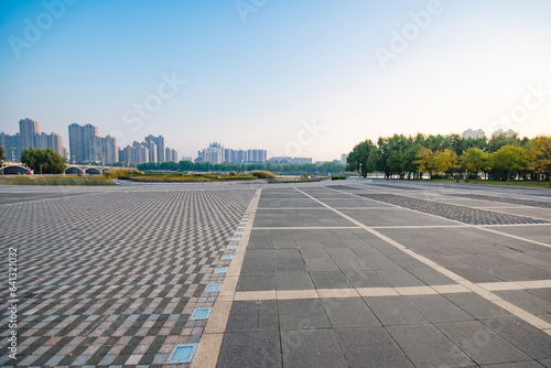 The floor of the city square, the plank of the walkway, the marble, the wood texture background