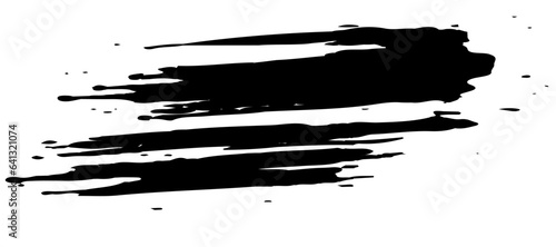 墨で描かれたブラシストローク