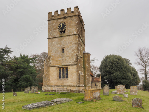 All Saints Church in the village of Farnborough, the highest village in Berkshire, was built in the 11th century with alterations in the 14th century, Berkshire, UK