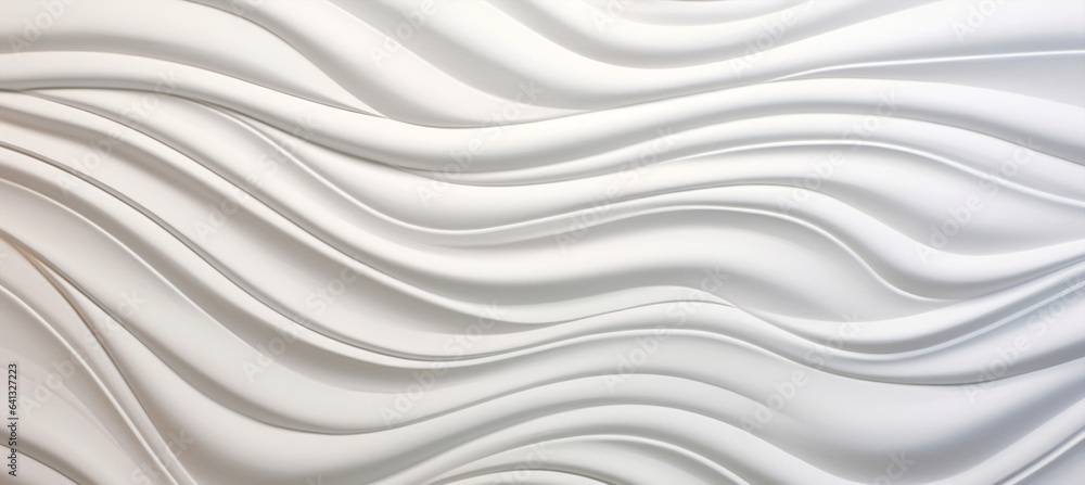 Obraz premium Wallpaper background white wave abstraction pattern modern textured