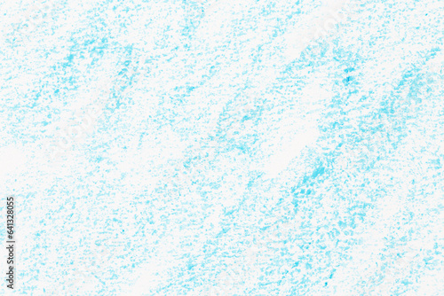 Wax crayon hand drawing blue background