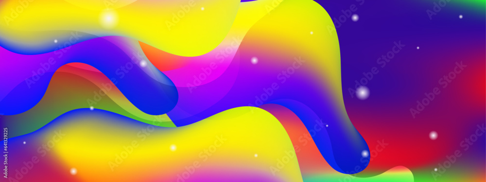 Fototapeta premium vector liquid shapes background gradient