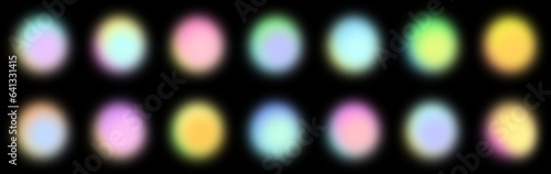 Round colorful blur, Aura lights, Halo lights 