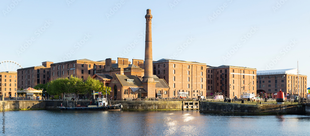 Liverpool, united kingdom May, 16, 2023 Liverpool, Albert Dock, city break in the UK