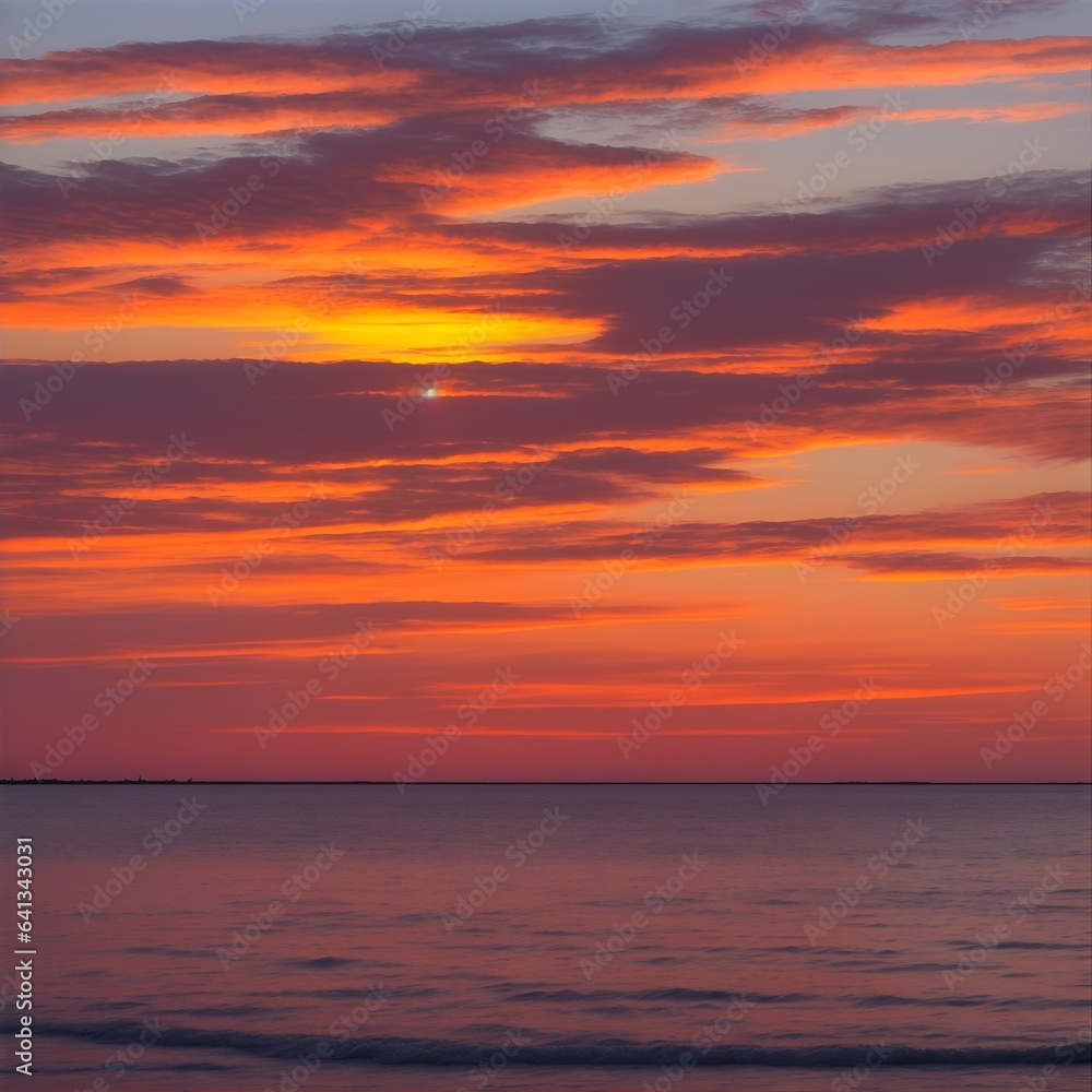 sunset over the sea sunset over the sea