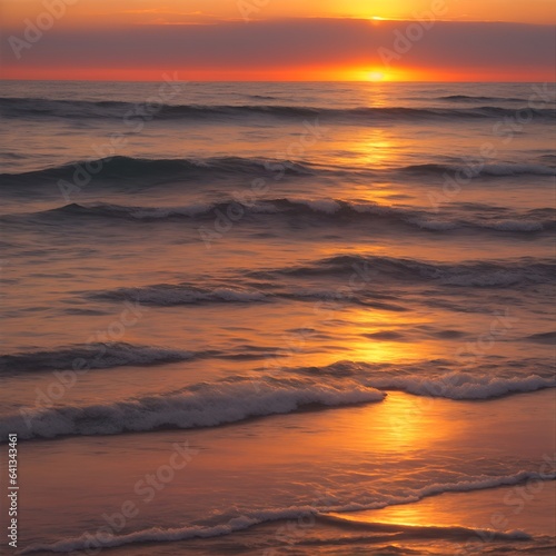 sunset on the beach © Rewat