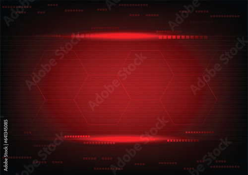Abstract background on technology and digital data connection ,
Modern communication style concept, red and black tones, background design, vector illustration and
big data concept used for templates.