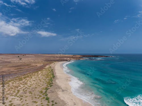 Maio Island in Cape Verde boasts exquisite beaches. With their soft sands  azure waters  and tranquil ambiance  they offer a serene tropical paradise.