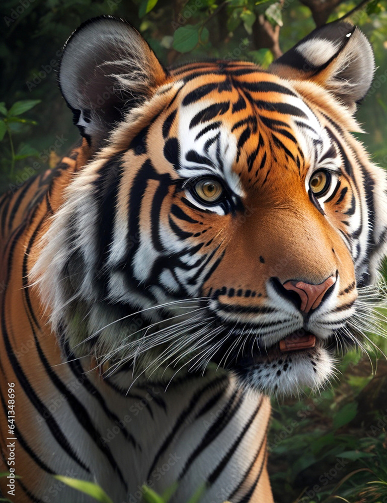 Obraz premium A Beautiful relaxed Tiger 