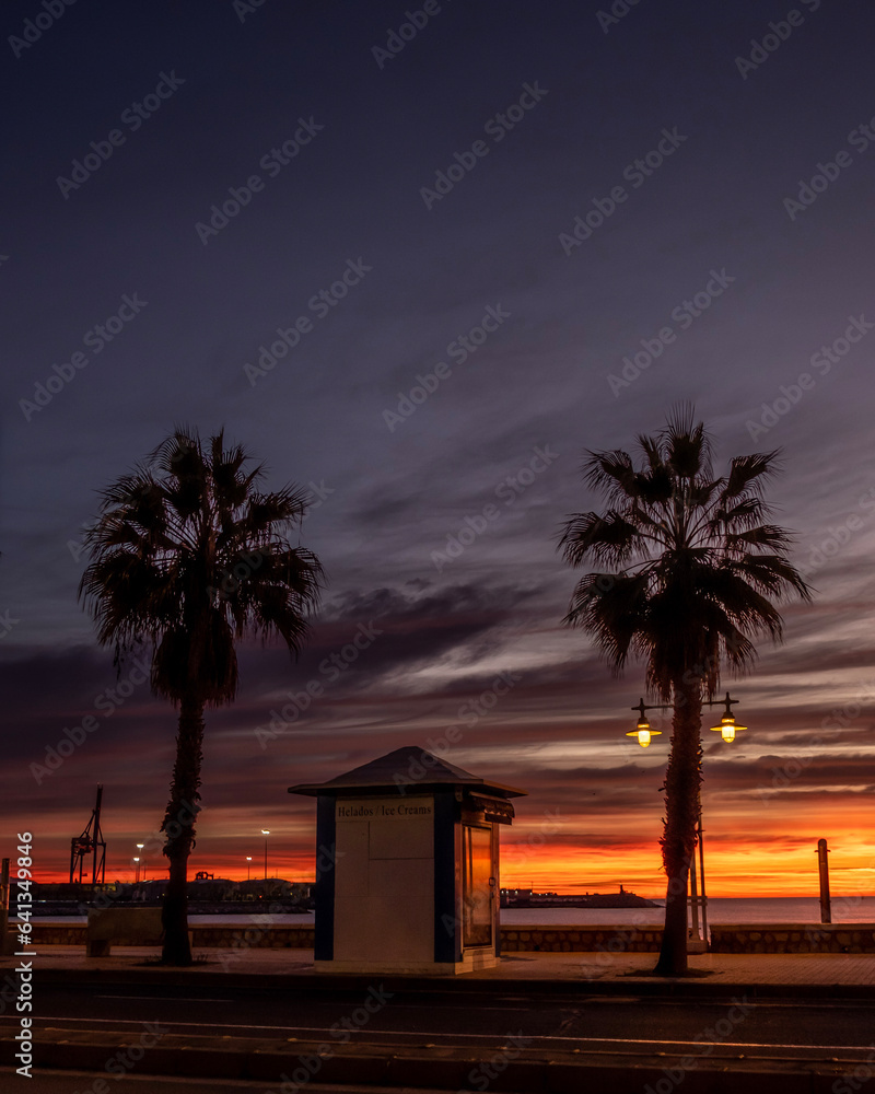 Fototapeta premium sunset at the beach