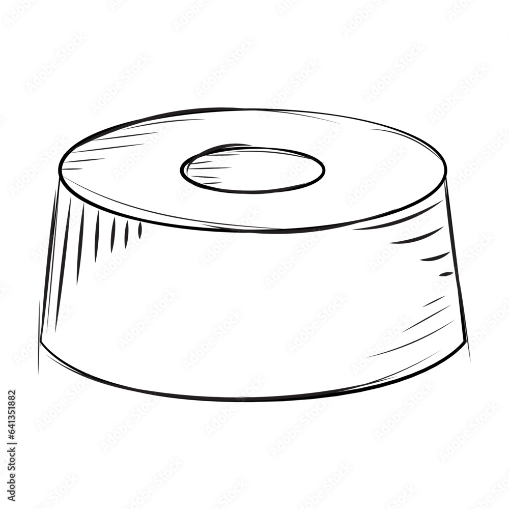 Isolated sketch of a chocolate candy Vector Isolated sketch of a chocolate candy Vector