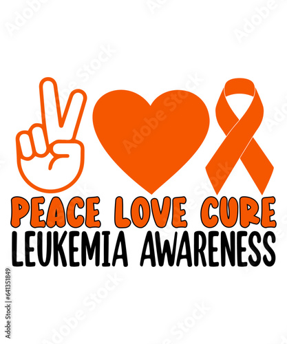 Leukemia Awareness. Peace love cure leukemia awareness