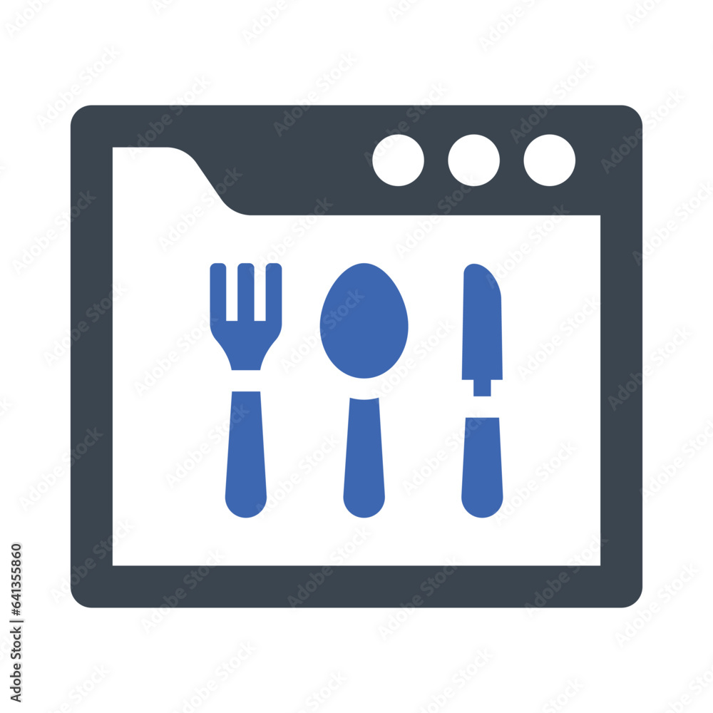 Fototapeta premium Food vlogger icon