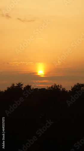 Sunset over the field near the house © rudjaka.avtor.me