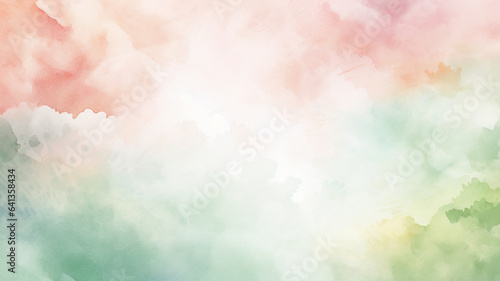 Watercolor Backgrounds: Gentle Pale Pink and Green