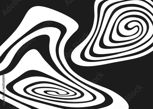 Abstract background with gradient swirl line pattern