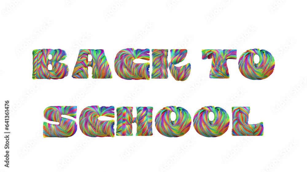 back to school lettering in different colors and structures
back to school lettering in different colors and structures